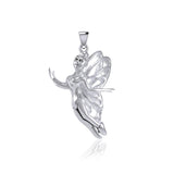 Enchanted Flying Fairy Silver Pendant TPD5410 - Jewelry