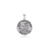 Saint Christoper Silver Pendant (Small 18 mm.) TPD5464 - Jewelry