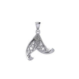 Celtic Mermaid Tail Sterling Silver Pendant TPD5473 - Jewelry