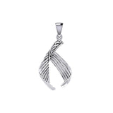Celtic Mermaid Tail Sterling Silver Pendant TPD5474 - Jewelry