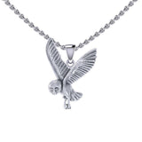 Flying Owl Silver Pendant TPD5476 - Jewelry