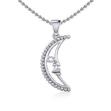 Crescent Moon Silver Pendant TPD5611 - Jewelry