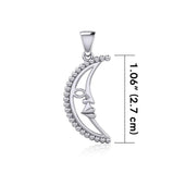Crescent Moon Silver Pendant TPD5611 - Jewelry