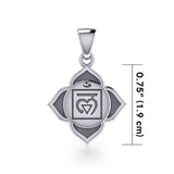 Muladhara Root Chakra Sterling Silver Pendant TPD5625 - Jewelry