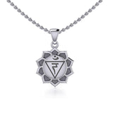 Manipura Solar Plexus Chakra Sterling Silver Pendant TPD5630 - Jewelry
