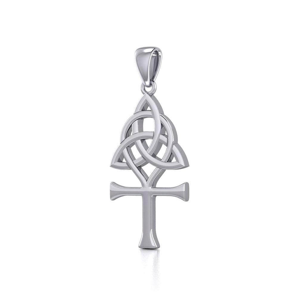 Triquetra Ankh Silver Pendant TPD5661 - Jewelry