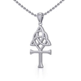 Triquetra Ankh Silver Pendant TPD5661 - Jewelry
