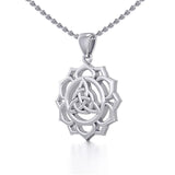Triquetra Chakra Silver Pendant TPD5669 - Jewelry