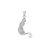 Cat Silver Pendant TPD5671 - Jewelry