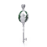 Phoenix Spiritual Enchantment Key Silver Pendant TPD5685 - Jewelry