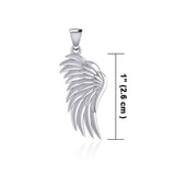 Angels Wings Silver Pendant TPD5762 - Wholesale Jewelry