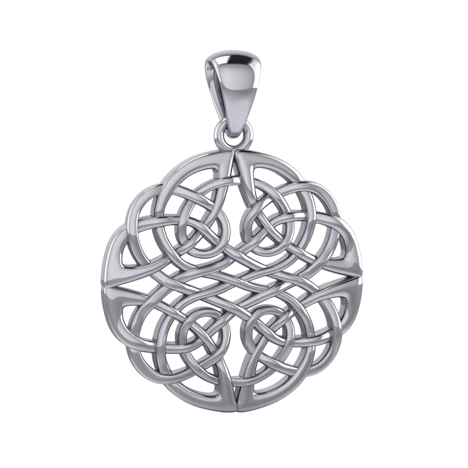 Large Celtic Knots Silver Pendant TPD5983