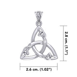 Celtic Trinity Silver Pendant TPD5992