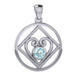 Large NA Recovery with Heart of Power Silver Pendant TPD6006