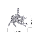 Celtic Rabbit or Hare Silver Pendant TPD6038