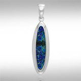 Oval Cabochon Silver Pendant TPD719 - Jewelry