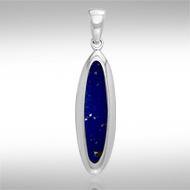 Oval Cabochon Silver Pendant TPD719 - Jewelry