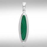Oval Cabochon Silver Pendant TPD719 - Jewelry