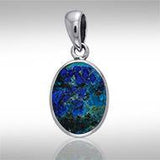 Oval Cabochon Silver Pendant TPD736 - Jewelry