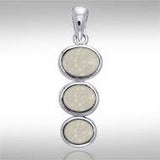 Tiered Cabochon Silver Pendant TPD738 - Jewelry