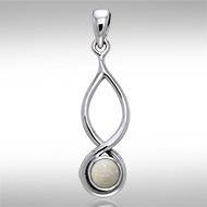 Infinity Cabochon Silver Pendant TPD739 - Jewelry