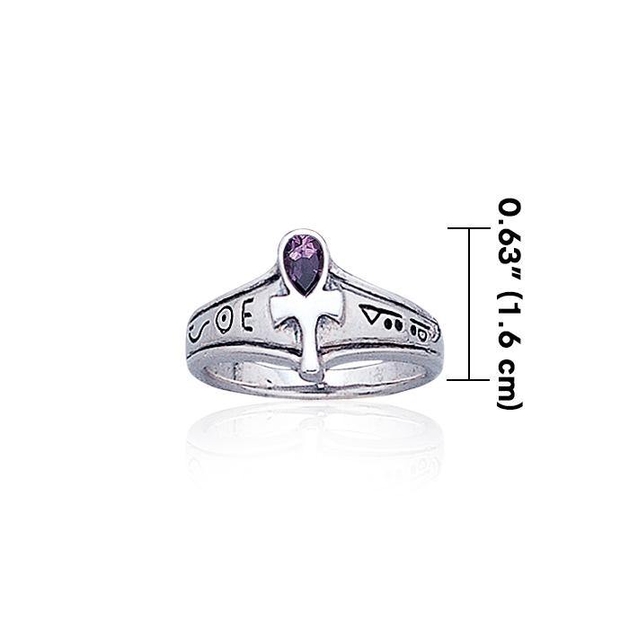 Ankh Sterling Silver Ring TR1878 - Jewelry