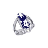 Take your inspiration from the legendary phoenix Silver Ring TR3583