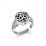 Celtic Knotwork Poison Ring TR844 - Jewelry