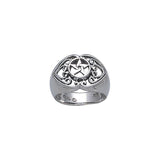 Silver Pentacle Ring TR884