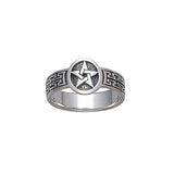 Pentacle Sterling Silver Ring TR916