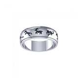 Chinese Astrology Silver Ring TRI102 - Jewelry