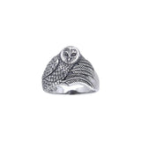 Ted Andrews Barn Owl Ring TRI150