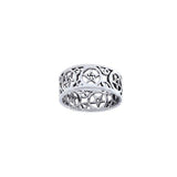 Pentacle Filligree Sterling Silver Ring TRI1564