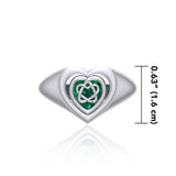 Celtic Heart Knotwork Flip Ring TRI158 - Jewelry