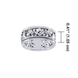 Uncovering the Natural Sense of Masonry in Spinner Ring TRI1616 - Jewelry