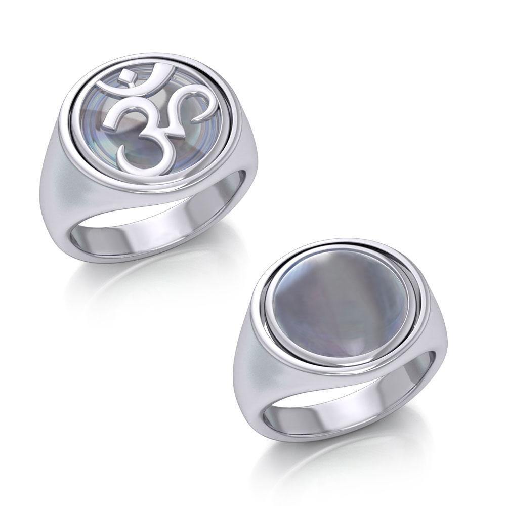 Om Flip Ring TRI162 - Jewelry
