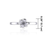 Little Flower Silver Ring TRI1873 - Jewelry