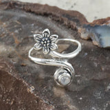 Flower Silver Ring TRI1874 - Jewelry