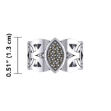 Borre Silver Ring with Gemstones TRI1948 - Jewelry