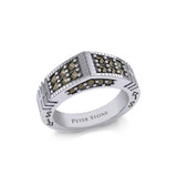 Modern Band Ring with Gemstones TRI1959 - Jewelry