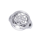 Flower Of Life Silver Ring TRI201
