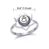 Svadhisthana Sacral Chakra Sterling Silver Ring TRI2038 - Jewelry