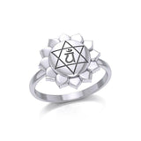 Anahata Heart Chakra Sterling Silver Ring TRI2042 - Jewelry
