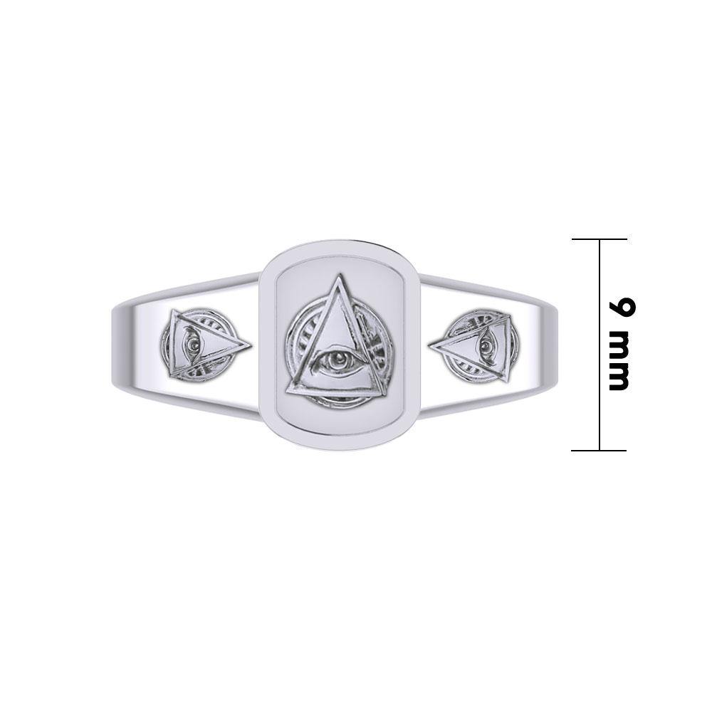 Eye of Wisdom Silver Ring TRI2102 - Jewelry