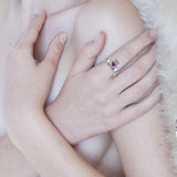 Claddagh with Gemstone Silver Ring TRI2104 - Jewelry