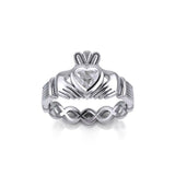 Claddagh with Gemstone Silver Ring TRI2104 - Jewelry