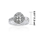 Sterling Silver Celtic Cross Ring TRI2105 - Jewelry