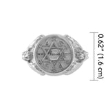 Angel Talisman Occult Small Sterling Silver Ring TRI2155 - Jewelry