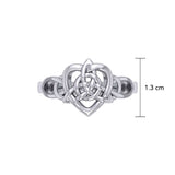 Celtic Heart And Triquetra Ring TRI2389