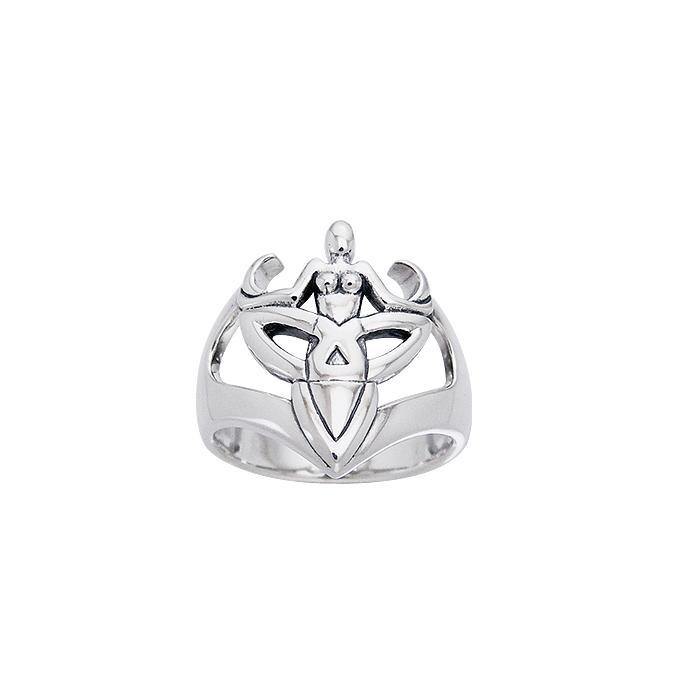Triple Moon Goddess Ring TRI586 - Jewelry